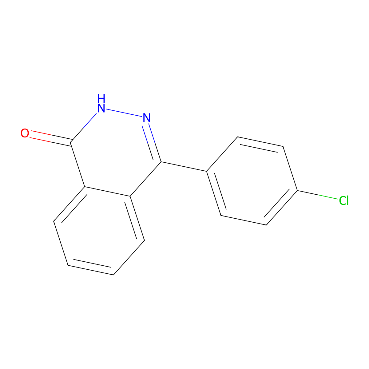 4-(4-Chlorophenyl)phthalazin-1-ol molecular structure, CAS 51334-86-2