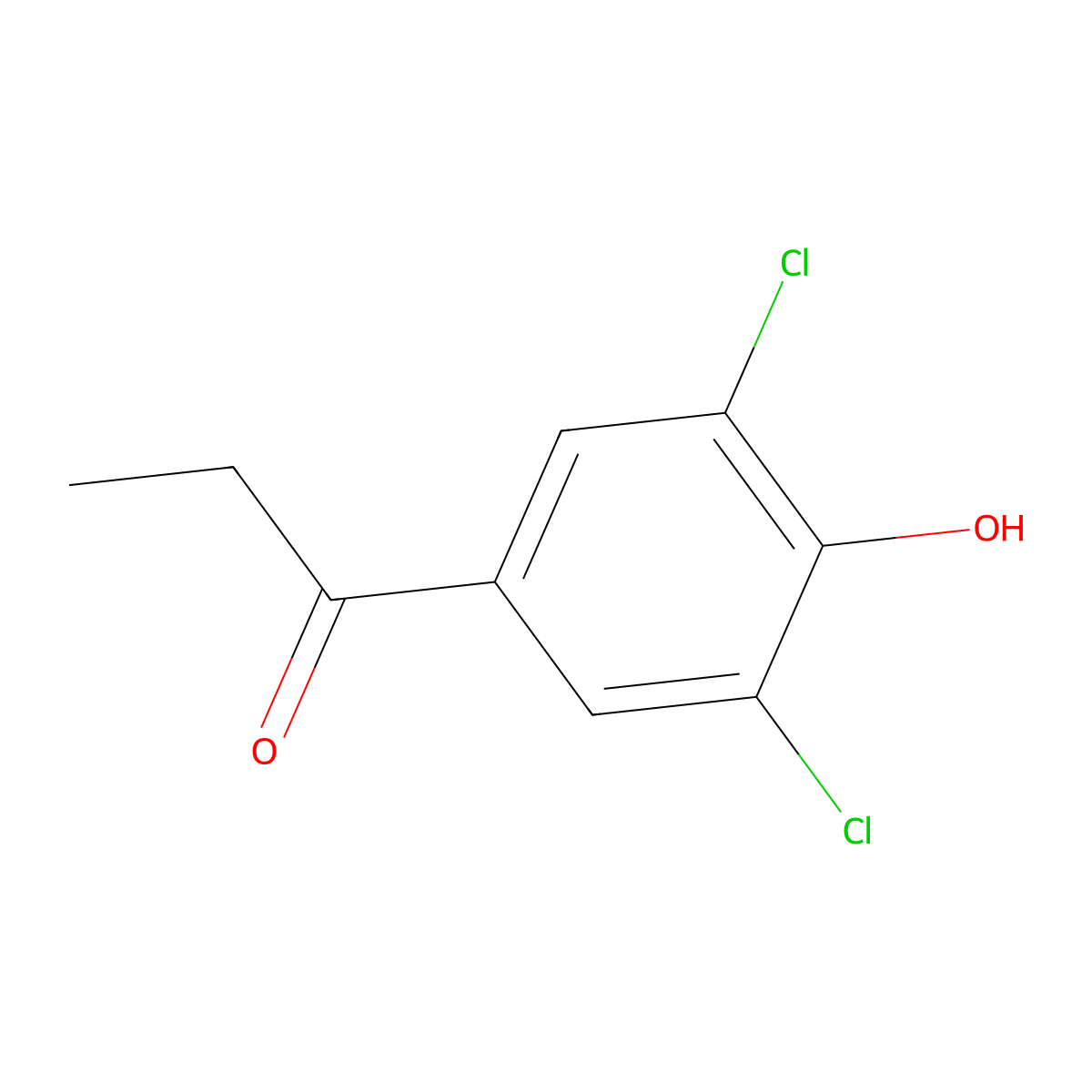1-(3,5-Dichloro-4-hydroxy-phenyl)-propan-1-one molecular structure, CAS 51335-40-1