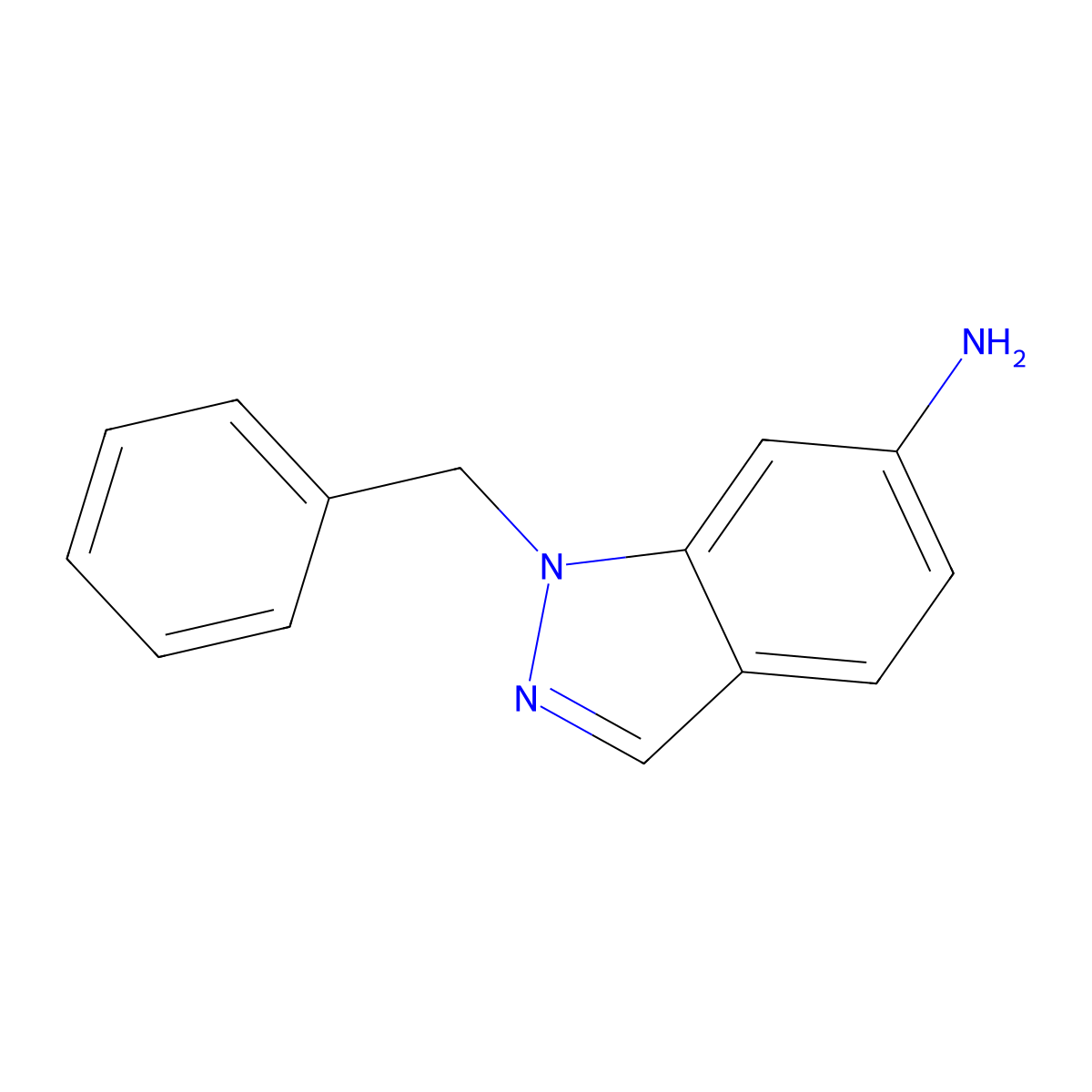 1-benzyl-1H-indazol-6-amine molecular structure, CAS 51336-56-2