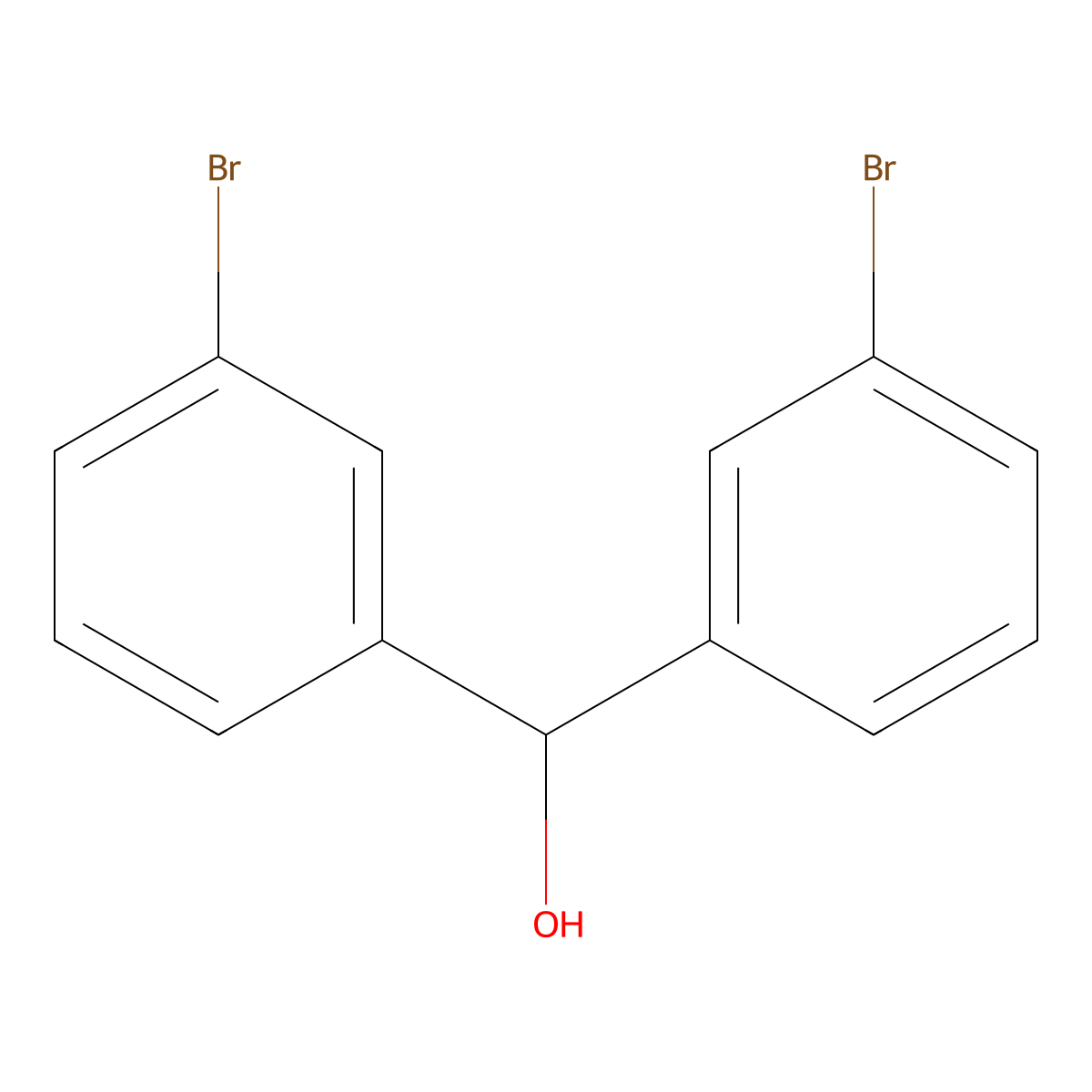 Bis(3-bromophenyl)methanol molecular structure, CAS 51339-30-1