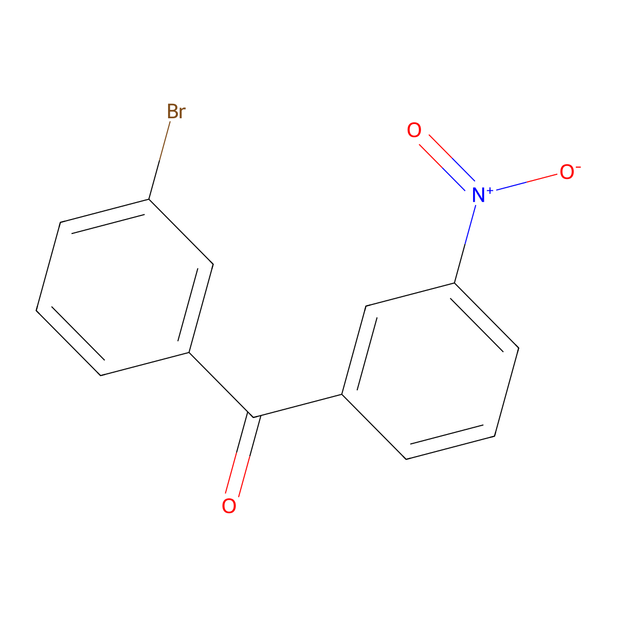 3-Bromo-3'-nitrobenzophenone molecular structure, CAS 51339-38-9