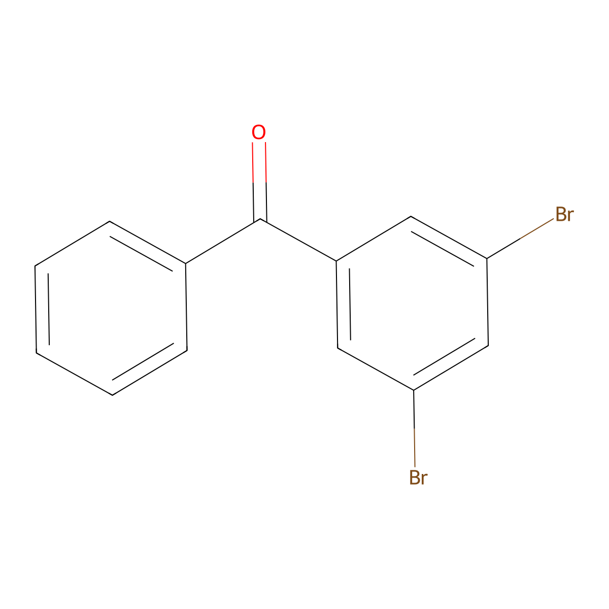 (3,5-Dibromophenyl)(phenyl)methanone molecular structure, CAS 51339-41-4