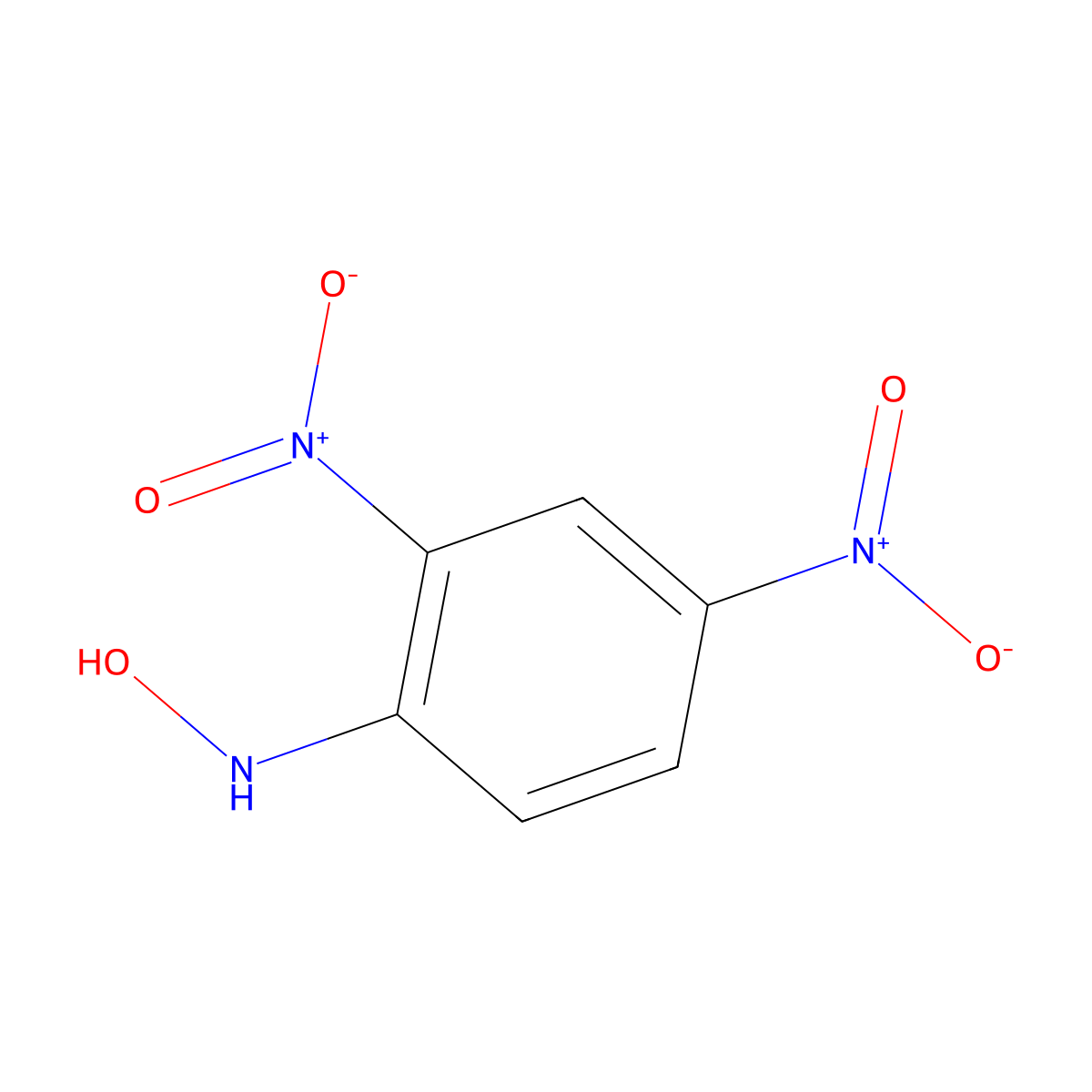 N-Hydroxy-2,4-dinitrobenzenamine molecular structure, CAS 51348-06-2