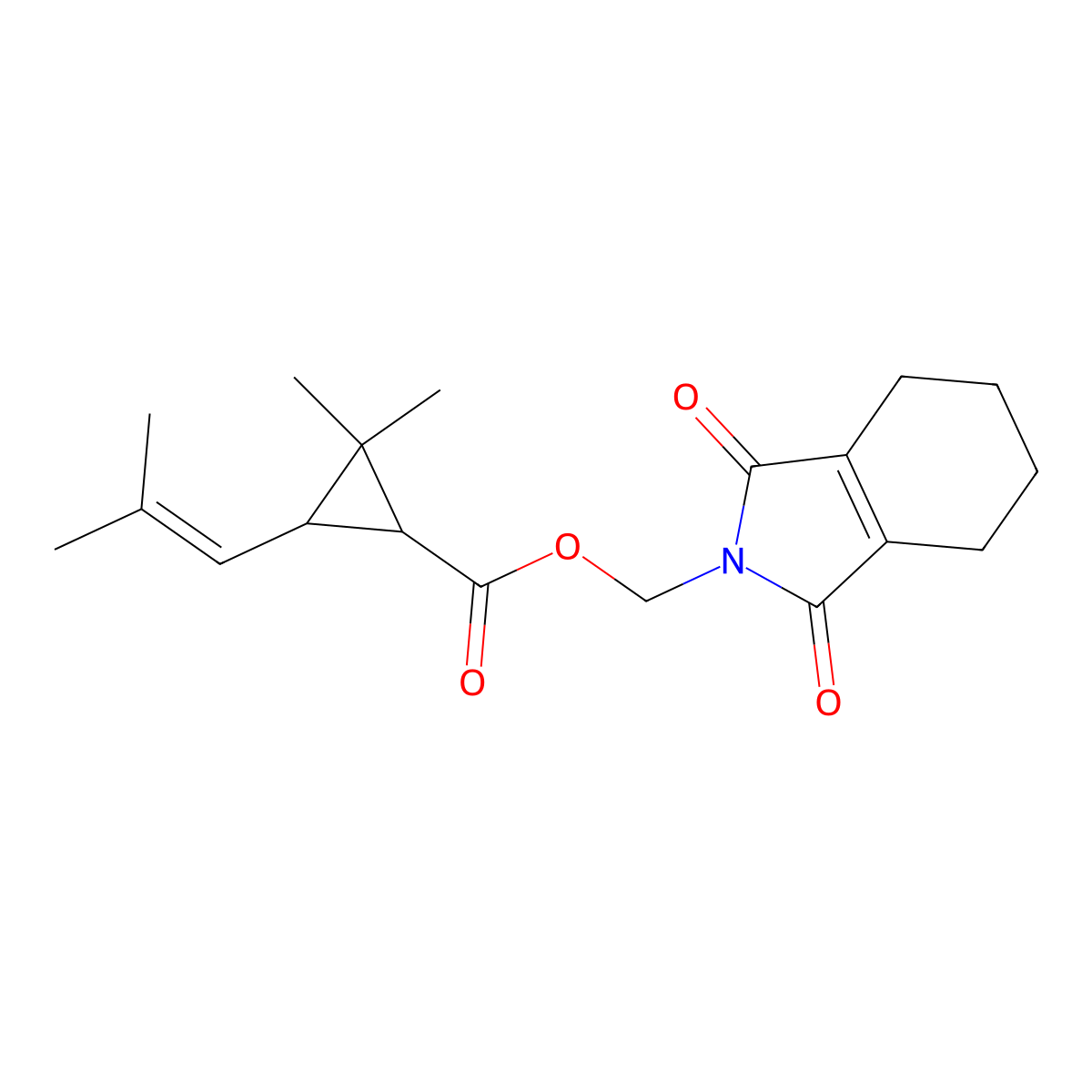 (-)-cis-Tetramethrin molecular structure, CAS 51348-90-4