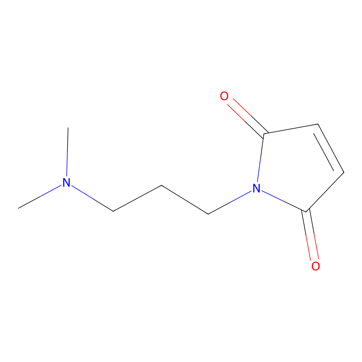 1-(3-Dimethylaminopropyl)-1H-pyrrole-2,5-dione molecular structure, CAS 5135-54-6