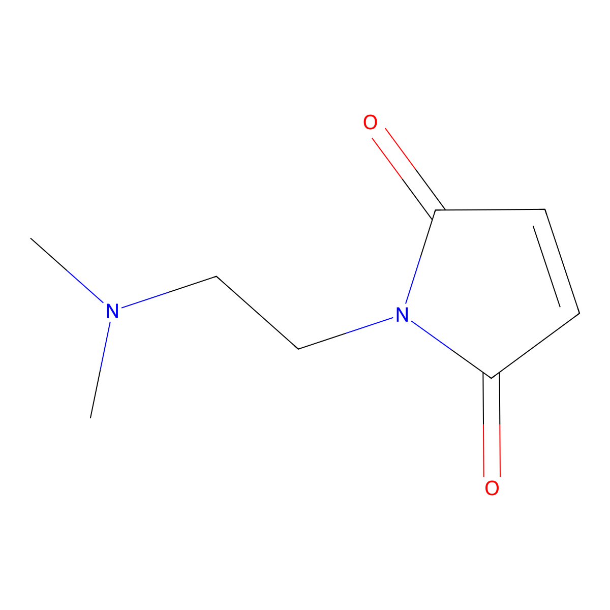 1-[2-(dimethylamino)ethyl]-2,5-dihydro-1H-pyrrole-2,5-dione molecular structure, CAS 5135-58-0