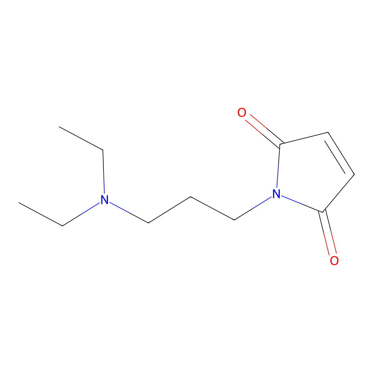 1-[3-(diethylamino)propyl]-2,5-dihydro-1H-pyrrole-2,5-dione molecular structure, CAS 5135-67-1