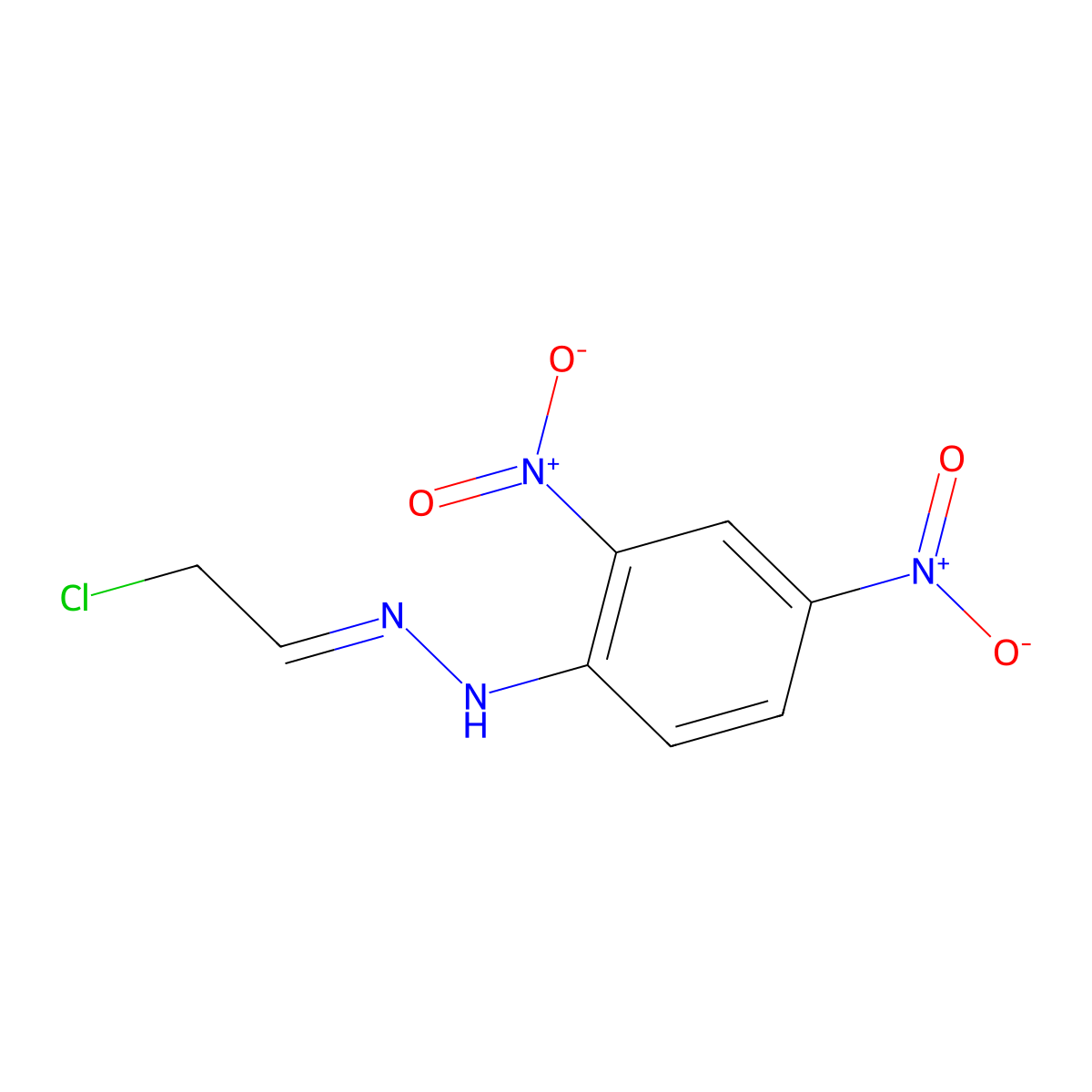 2-Chloroacetaldehyde 2-(2,4-dinitrophenyl)hydrazone molecular structure, CAS 5135-80-8