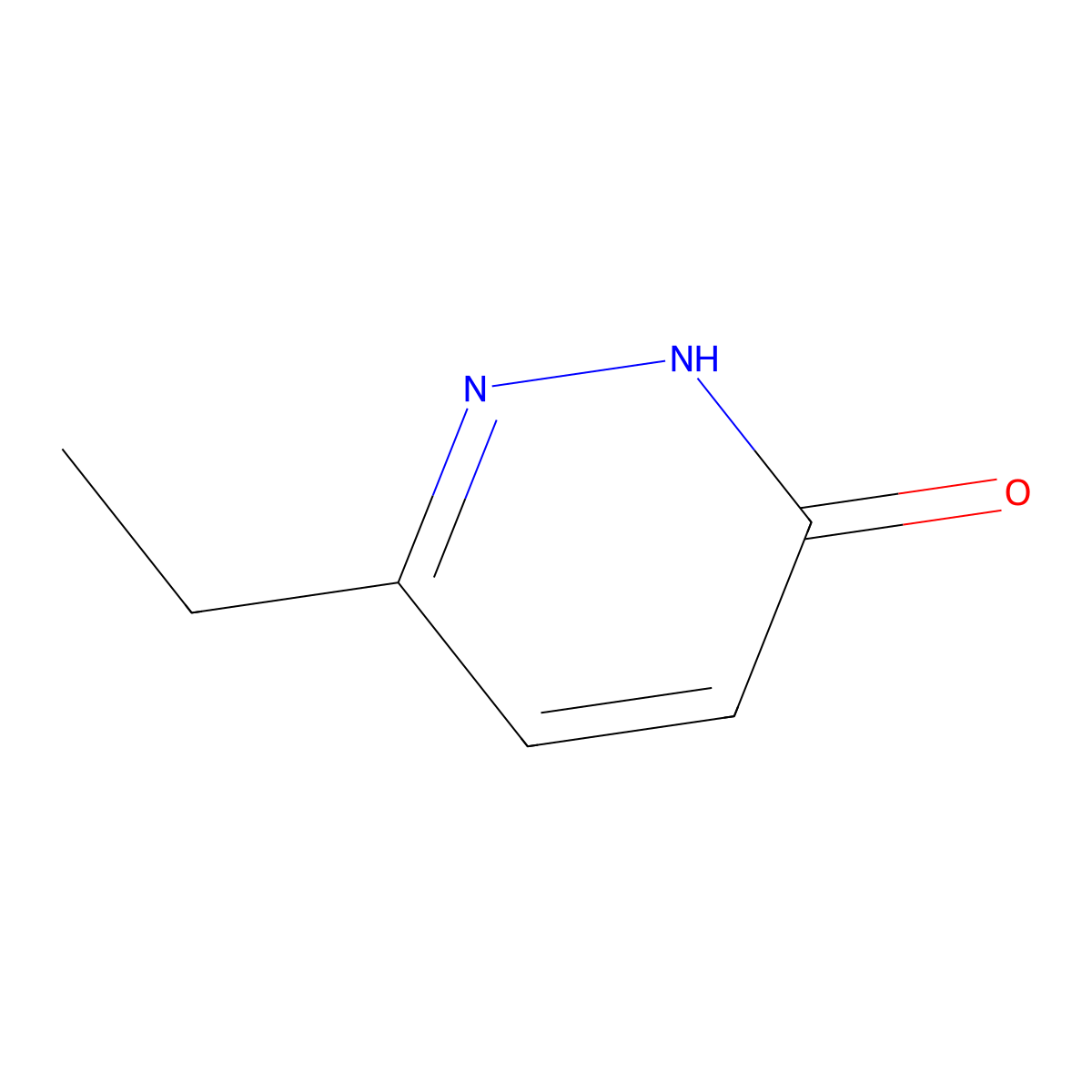 6-Ethyl-3-pyridazinone molecular structure, CAS 51355-93-2