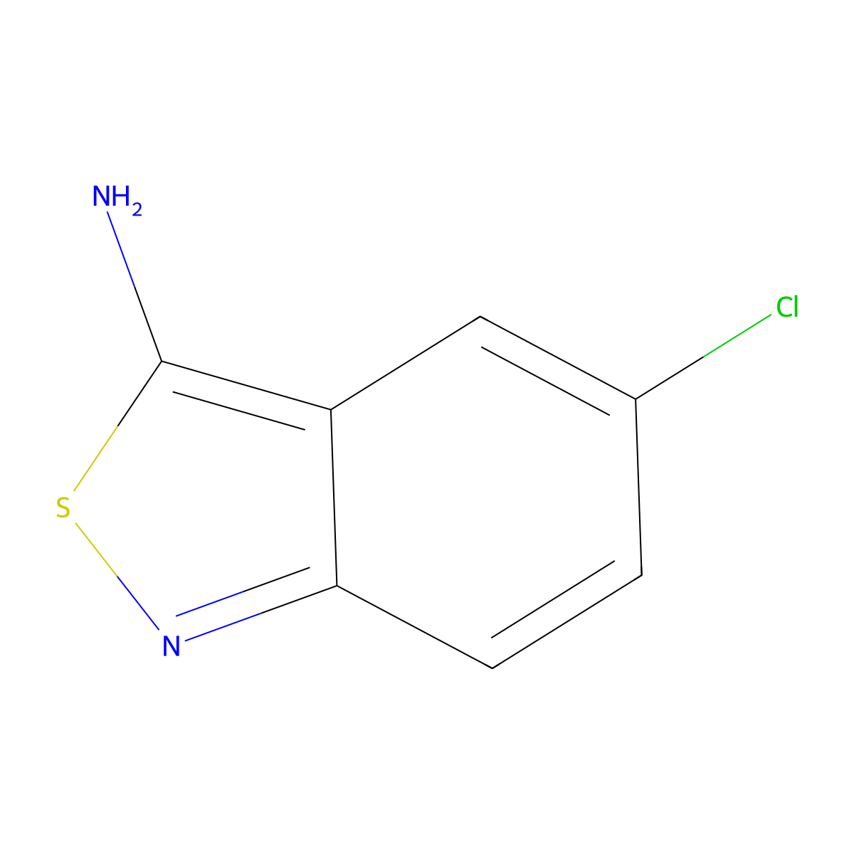 5-Chloro-2,1-benzothiazol-3-amine molecular structure, CAS 51357-79-0