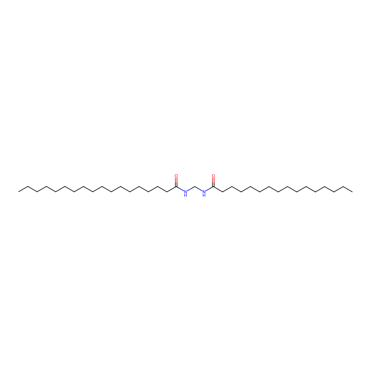 N-(((1-Oxohexadecyl)amino)methyl)stearamide molecular structure, CAS 5136-48-1