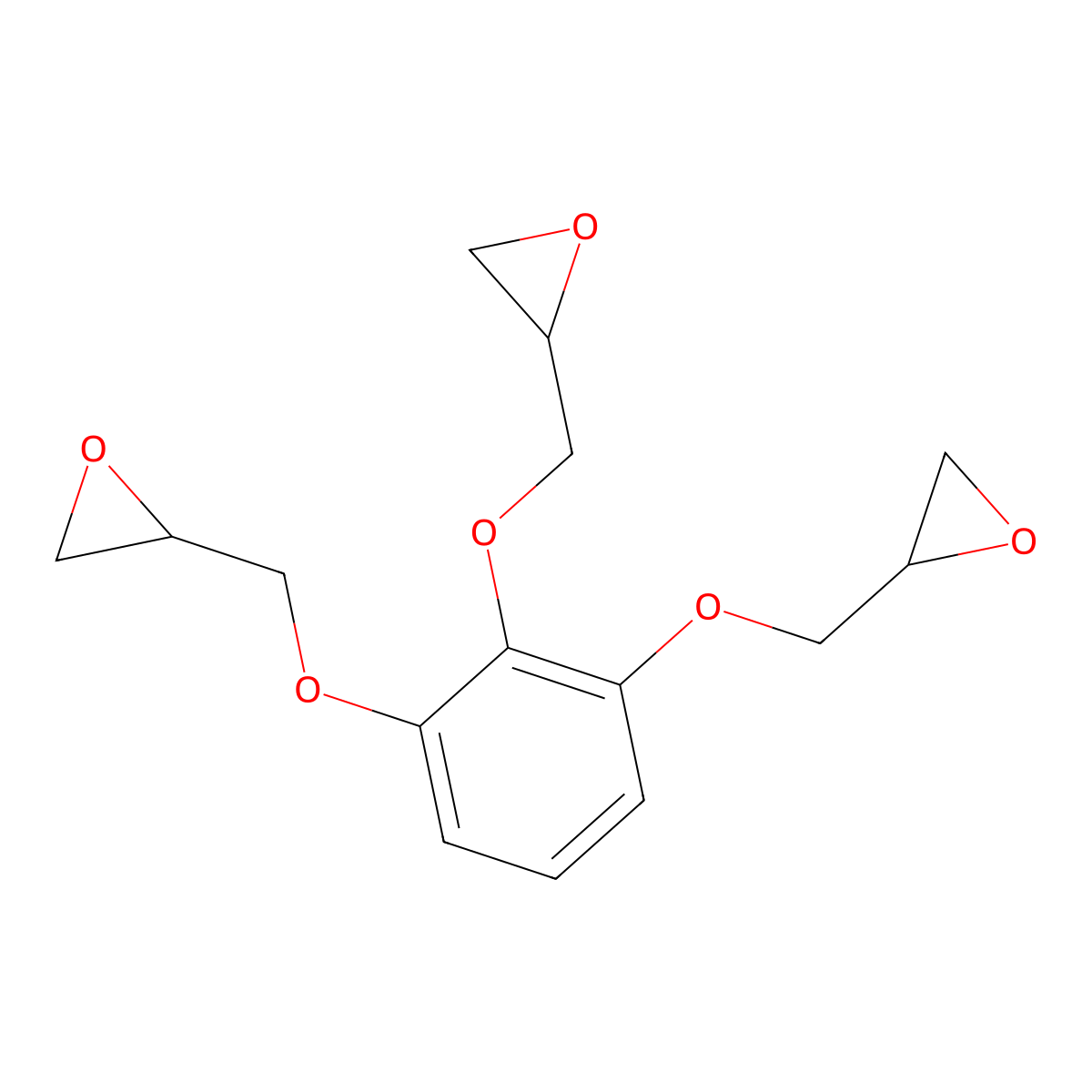 1,2,3-Tris(2,3-epoxypropoxy)benzene molecular structure, CAS 5136-53-8