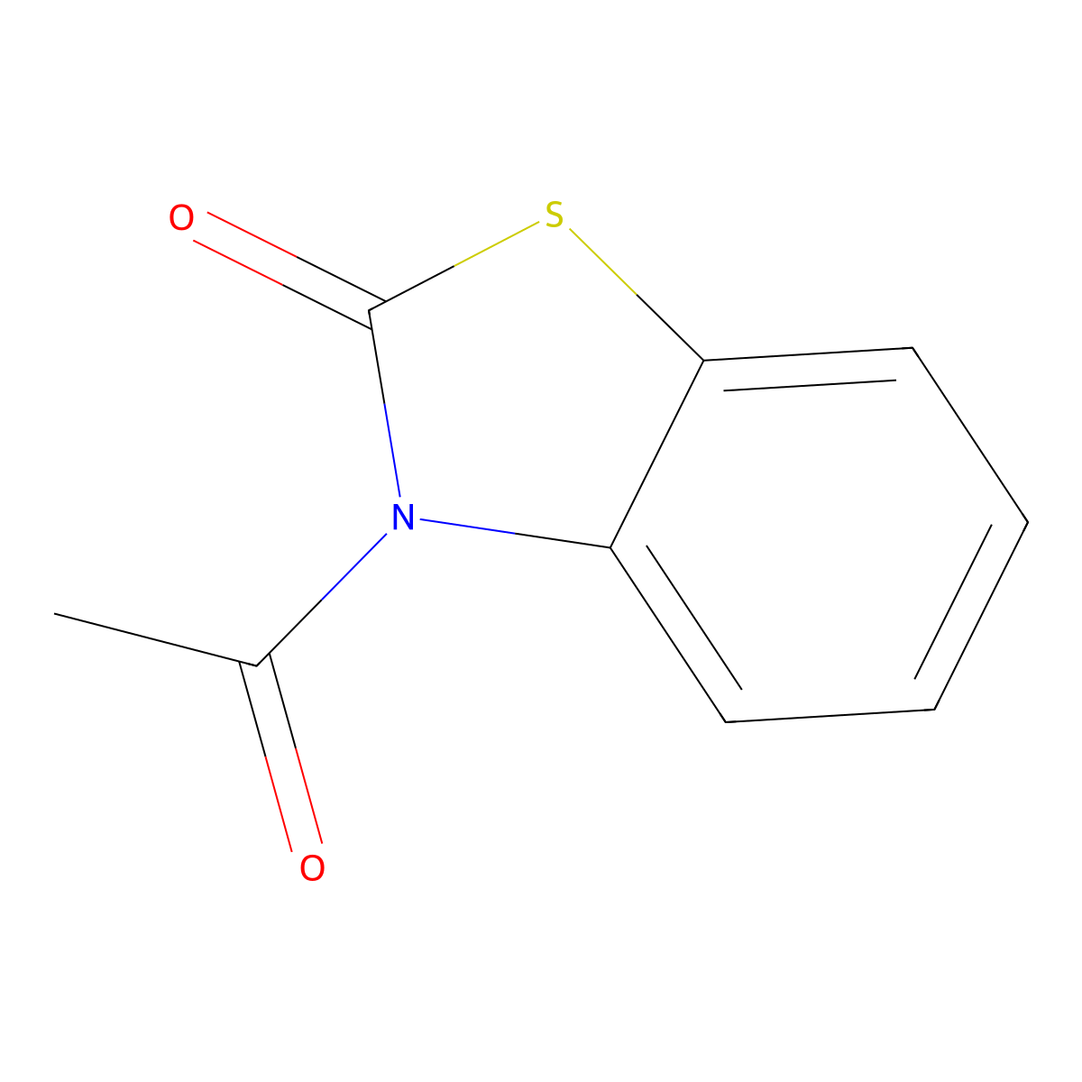3-Acetyl-2-benzothiazolone molecular structure, CAS 51360-57-7