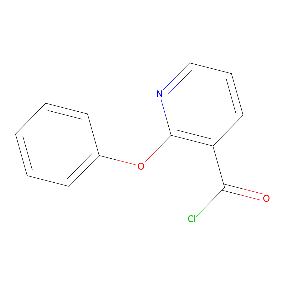 2-Phenoxypyridine-3-carbonyl chloride molecular structure, CAS 51362-49-3