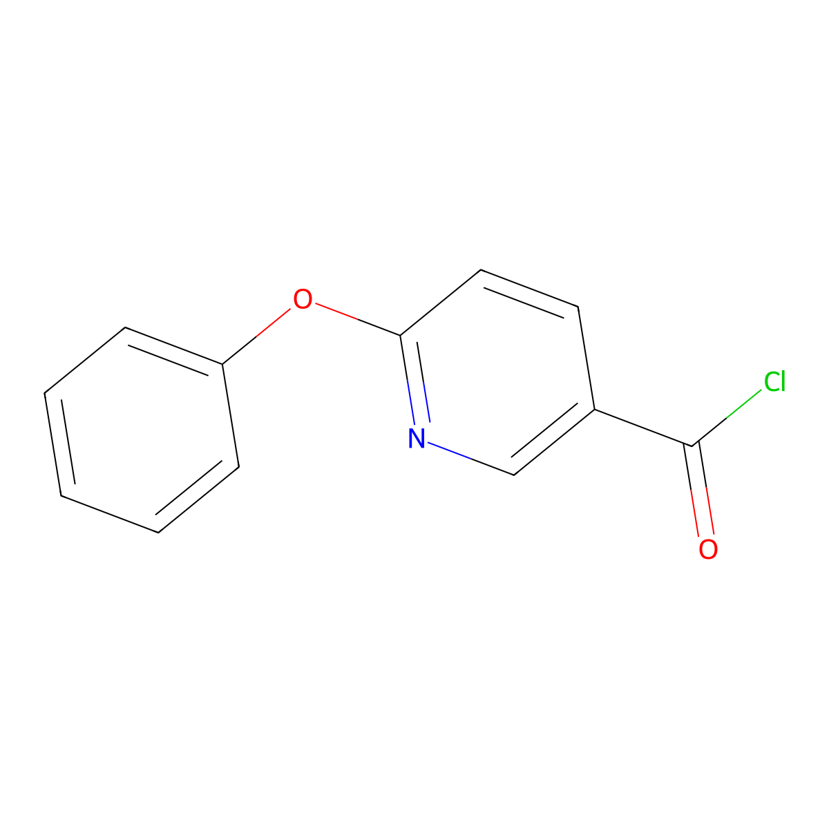 6-Phenoxynicotinoyl Chloride molecular structure, CAS 51362-51-7