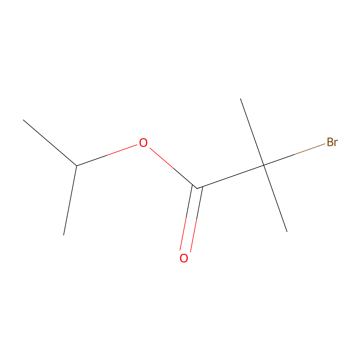 Isopropyl 2-bromo-2-methylpropionate molecular structure, CAS 51368-55-9