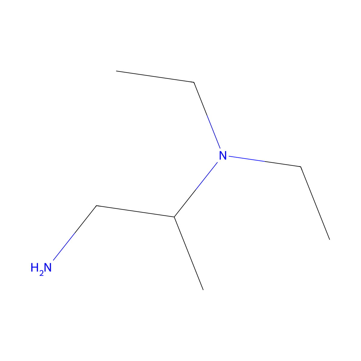 (1-Aminopropan-2-yl)diethylamine molecular structure, CAS 5137-13-3