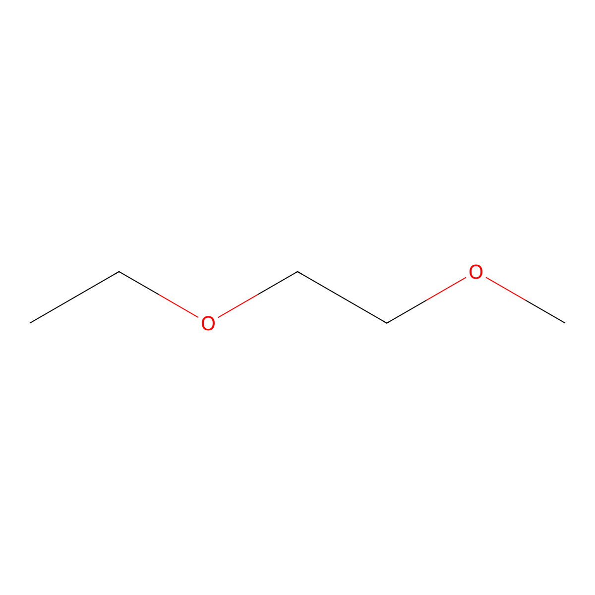 1-Ethoxy-2-methoxyethane molecular structure, CAS 5137-45-1