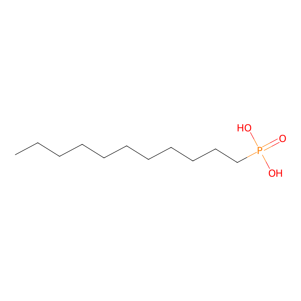 Undecylphosphonic Acid molecular structure, CAS 5137-69-9