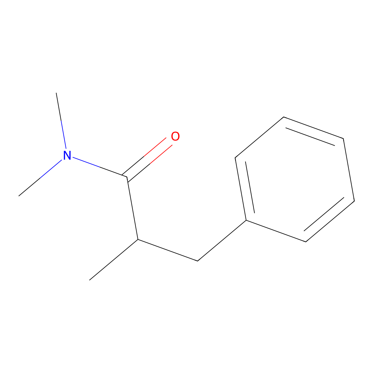N,N,2-trimethyl-3-phenylpropanamide molecular structure, CAS 51371-02-9