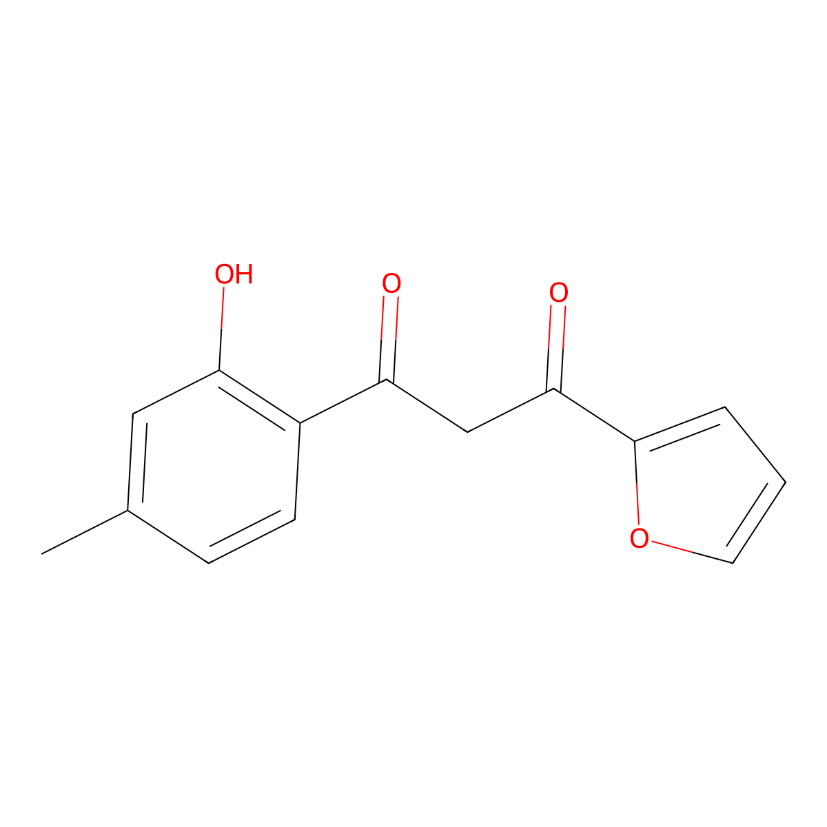 1-(Furan-2-yl)-3-(2-hydroxy-4-methylphenyl)propane-1,3-dione molecular structure, CAS 51379-21-6