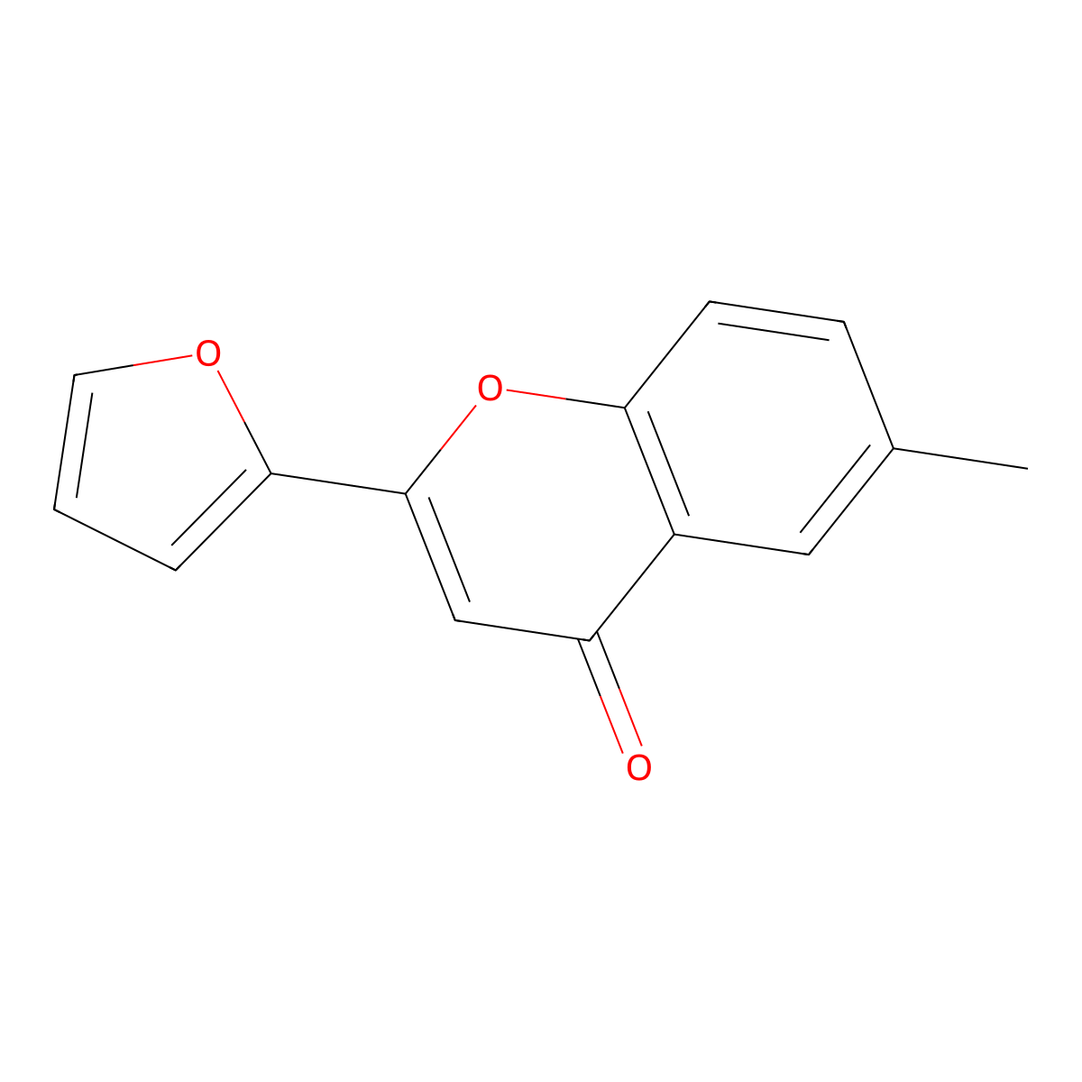 2-(Furan-2-yl)-6-methylchromen-4-one molecular structure, CAS 51379-32-9