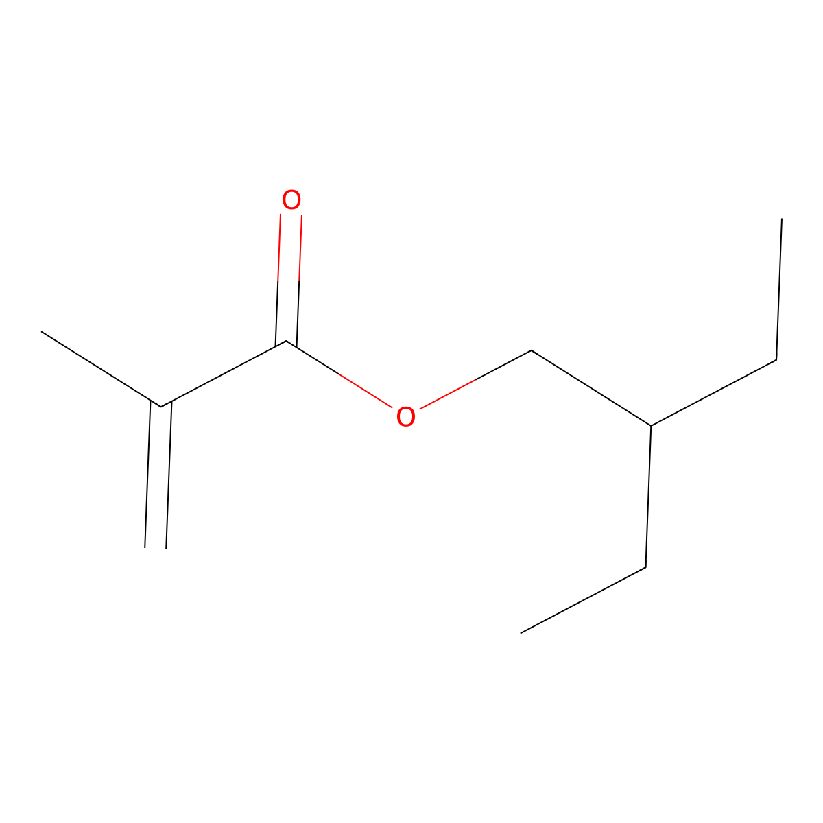 2-Ethylbutyl methacrylate molecular structure, CAS 5138-86-3