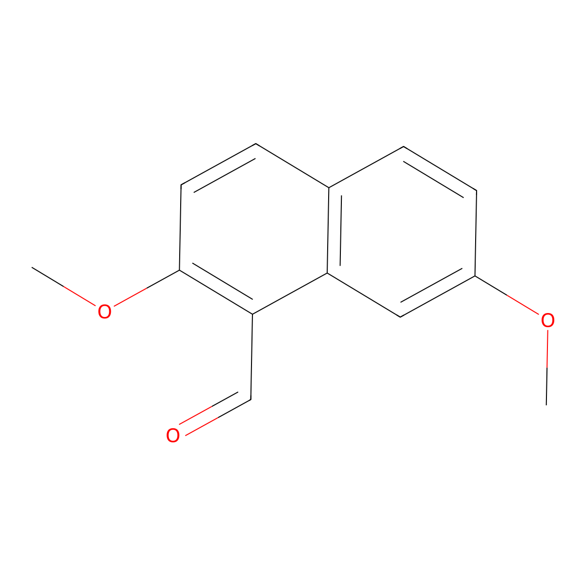 2,7-Dimethoxy-1-naphthaldehyde molecular structure, CAS 51385-93-4
