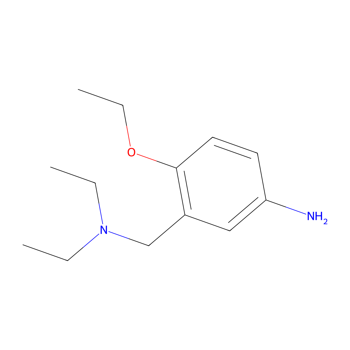 3-[(Diethylamino)methyl]-4-ethoxyaniline molecular structure, CAS 51388-07-9