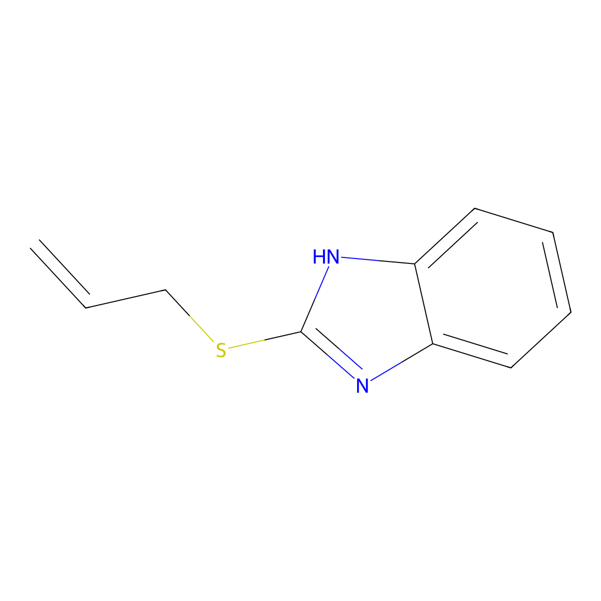 2-(Allylthio)benzimidazole molecular structure, CAS 51389-04-9