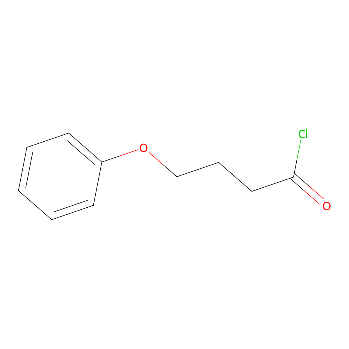 4-Phenoxybutyryl chloride molecular structure, CAS 5139-89-9