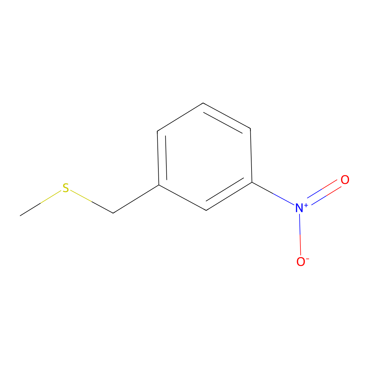 Methyl(3-nitrobenzyl)sulfane molecular structure, CAS 51392-54-2