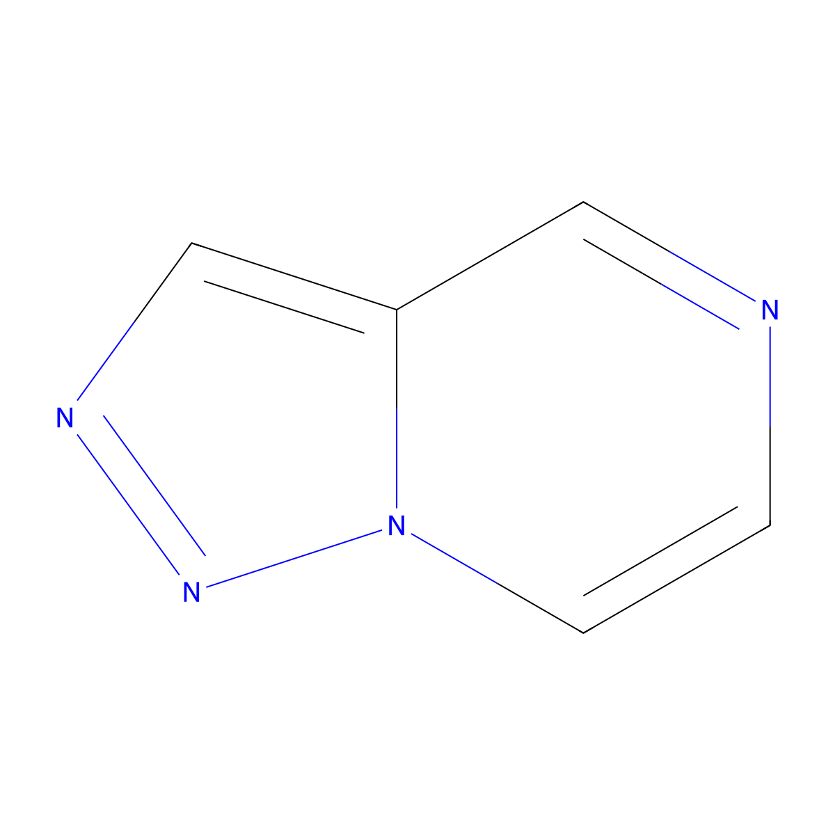 (1,2,3)Triazolo(1,5-a)pyrazine molecular structure, CAS 51392-75-7