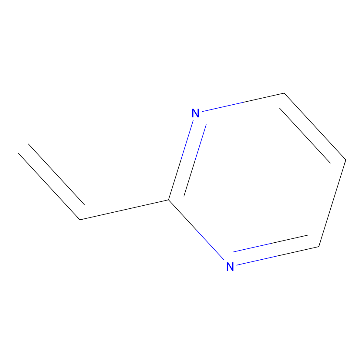2-Ethenylpyrimidine molecular structure, CAS 51394-43-5