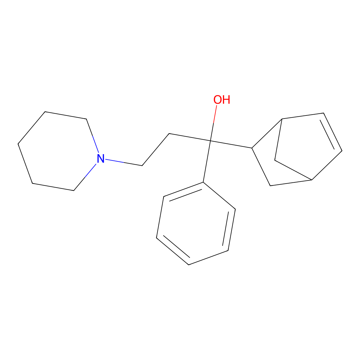 Biperiden molecular structure, CAS 514-65-8