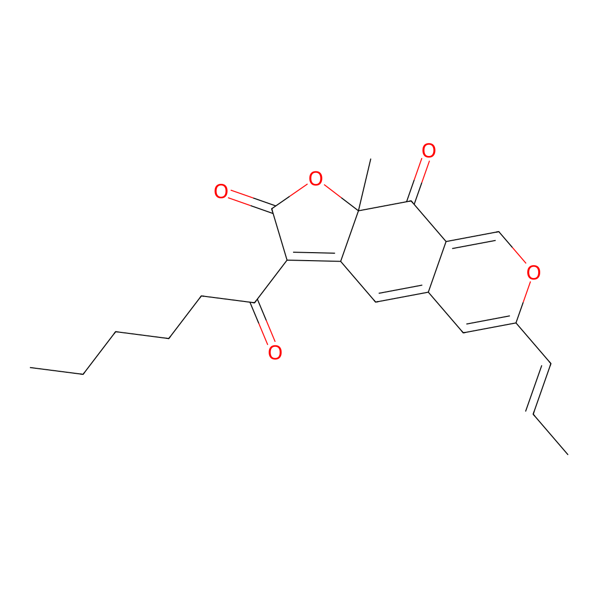 Rubropunctatin molecular structure, CAS 514-67-0