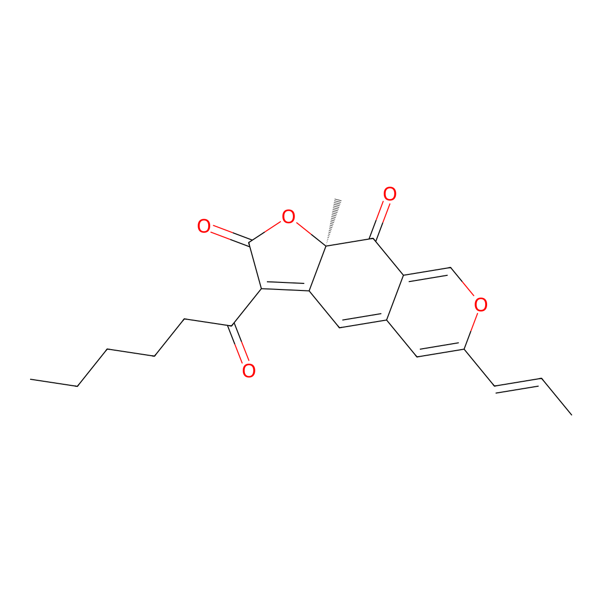 Rubropunctatin molecular structure, CAS 514-67-0