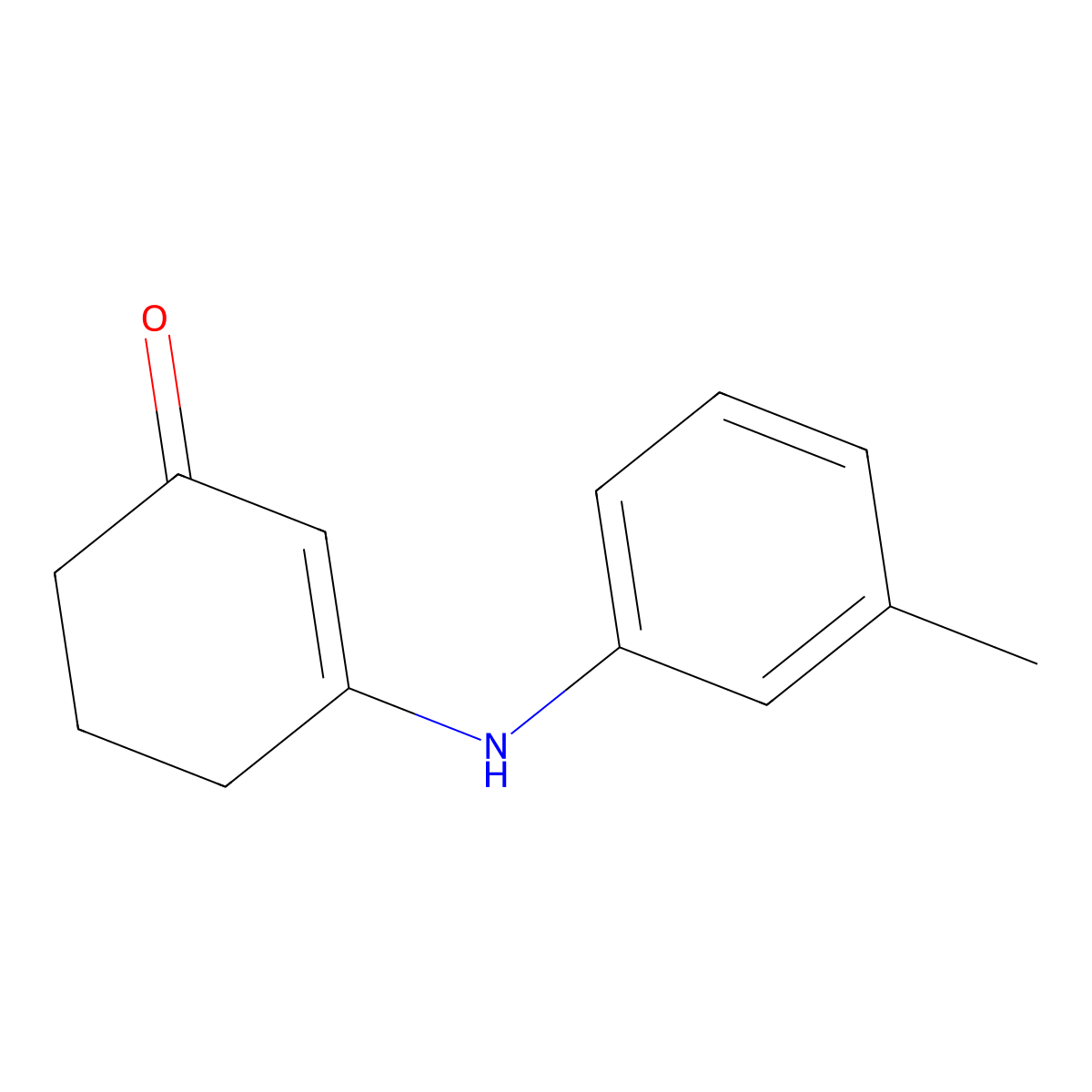 3-[(3-Methylphenyl)amino]cyclohex-2-en-1-one molecular structure, CAS 51408-72-1