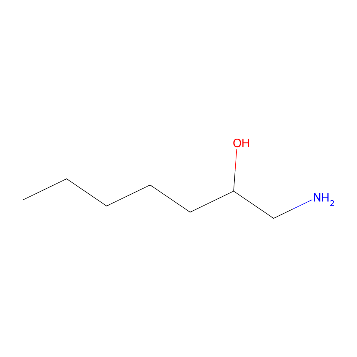 1-Aminoheptan-2-ol molecular structure, CAS 51411-48-4