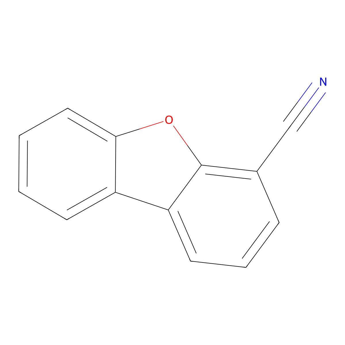 Dibenzofuran-4-carbonitrile molecular structure, CAS 51412-72-7