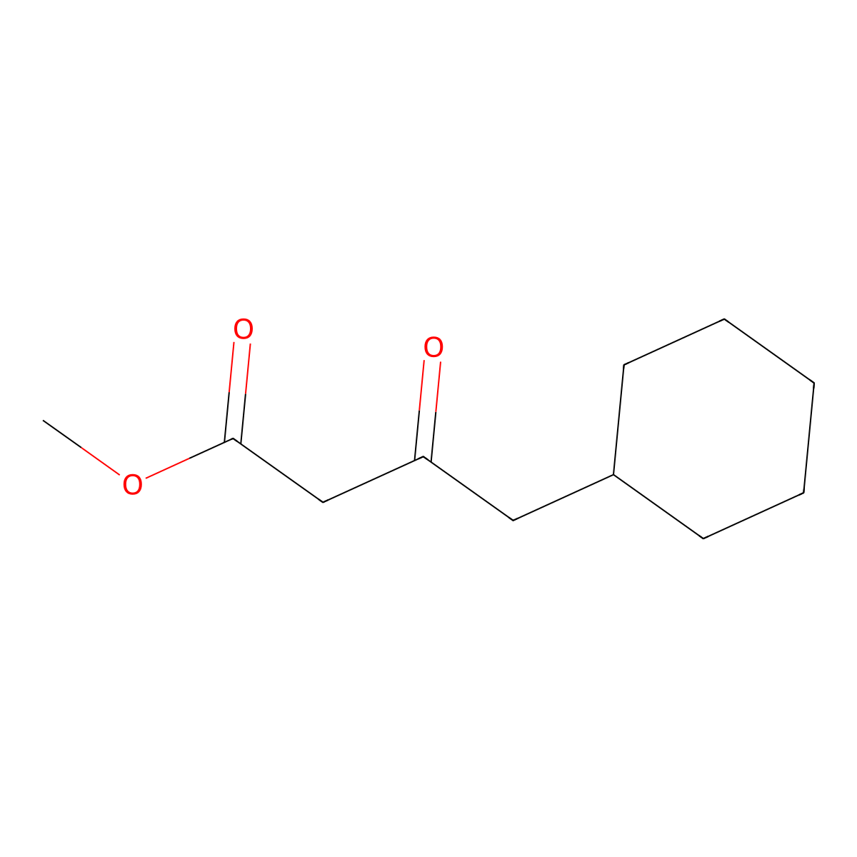 Methyl beta-oxocyclohexanebutanoate molecular structure, CAS 51414-42-7