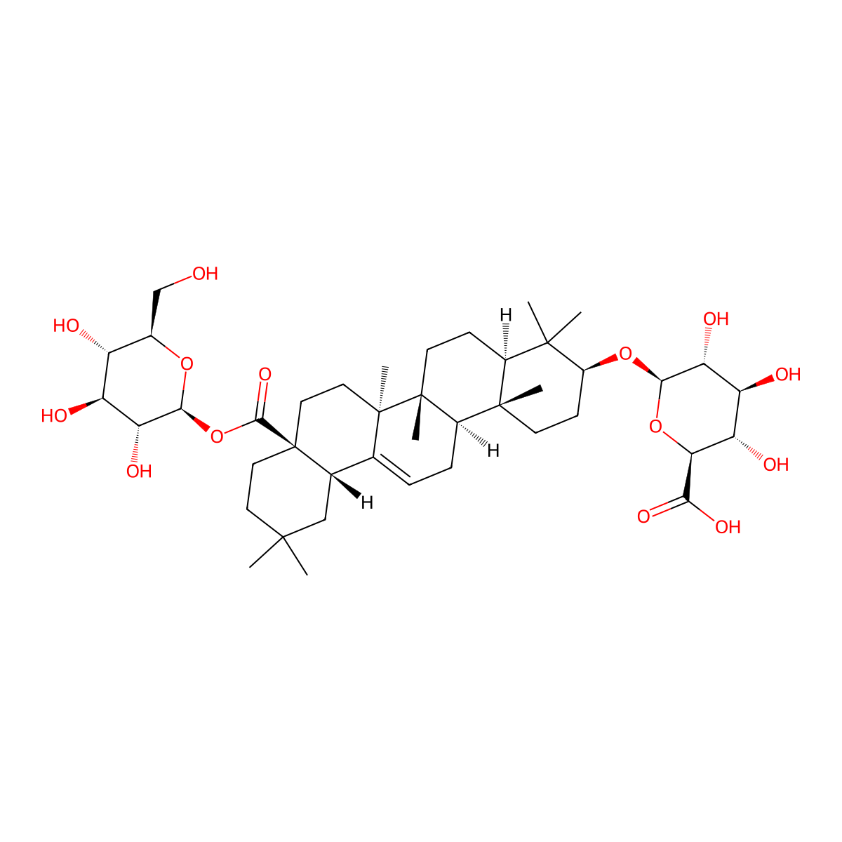 Chikusetsusaponin Iva molecular structure, CAS 51415-02-2