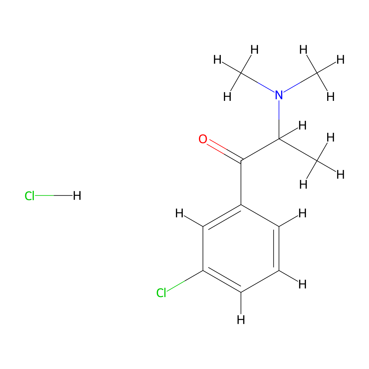 Dimethylamino-m-chloropropiophenone Hydrochloride molecular structure, CAS 514168-22-0