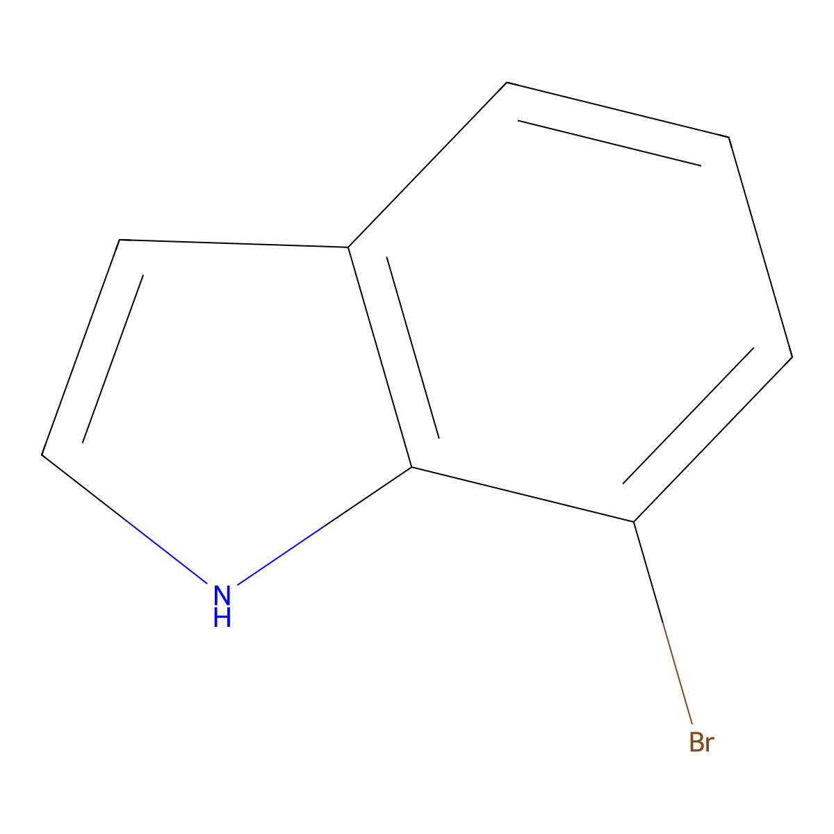 7-Bromoindole molecular structure, CAS 51417-51-7