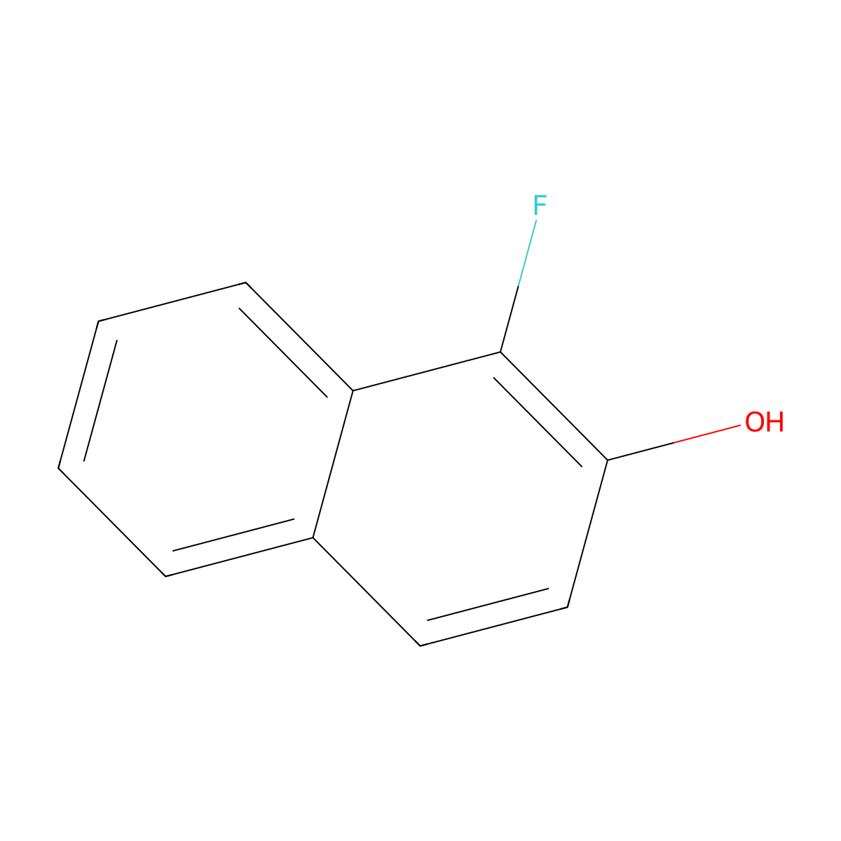 1-Fluoronaphthalen-2-ol molecular structure, CAS 51417-63-1
