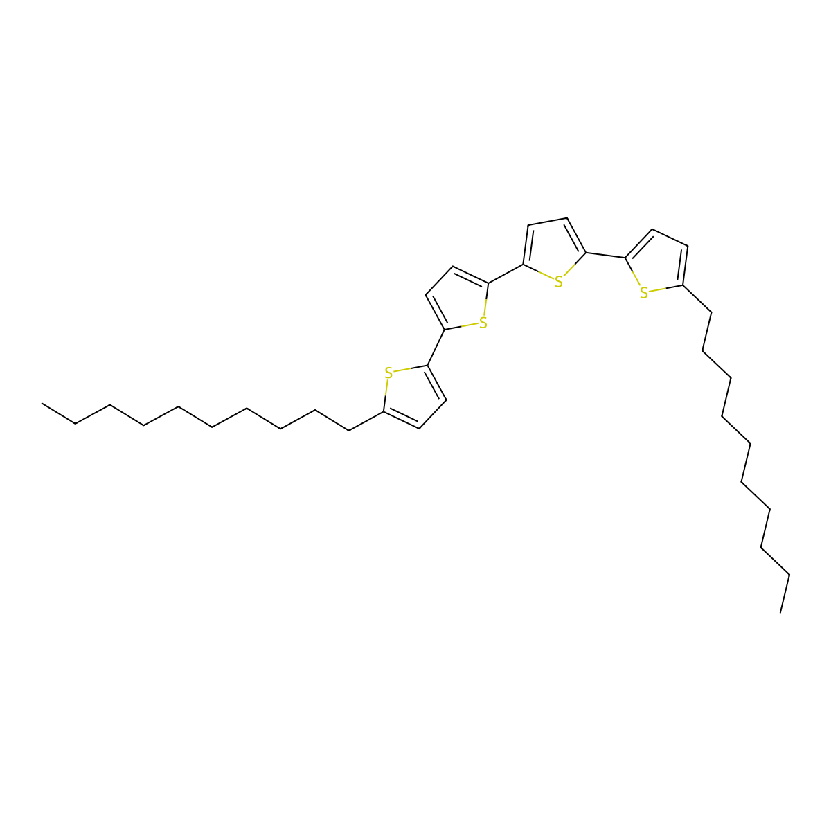 5,5'''-Didecyl-2,2':5',2'':5'',2'''-quaterthiophene molecular structure, CAS 514188-77-3