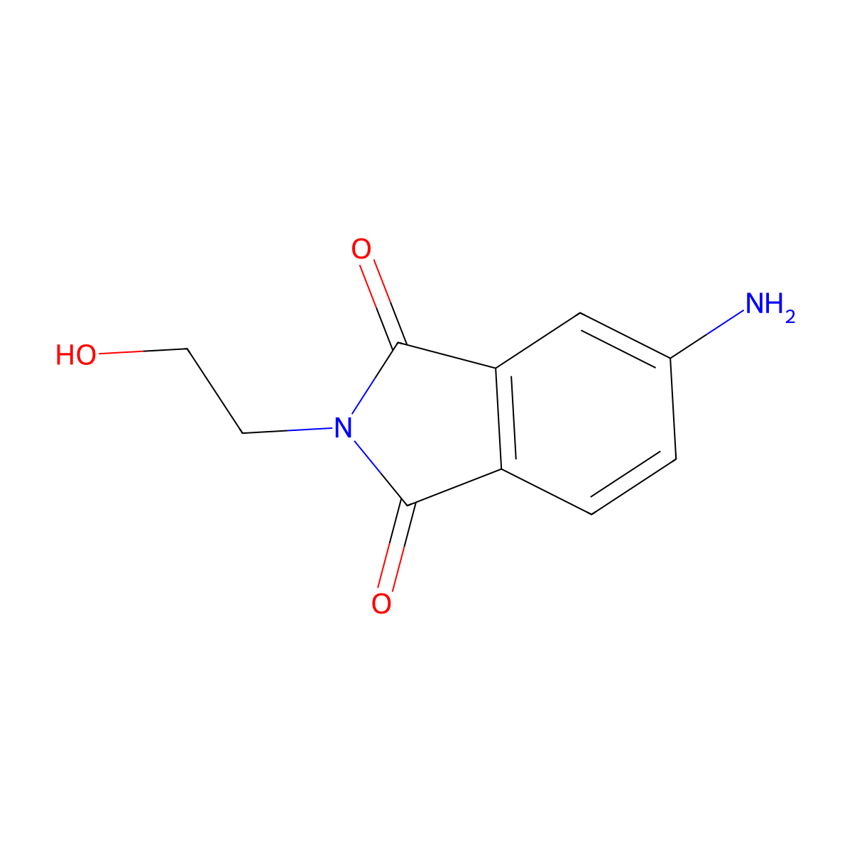 5-Amino-2-(2-hydroxy-ethyl)-isoindole-1,3-dione molecular structure, CAS 51419-28-4