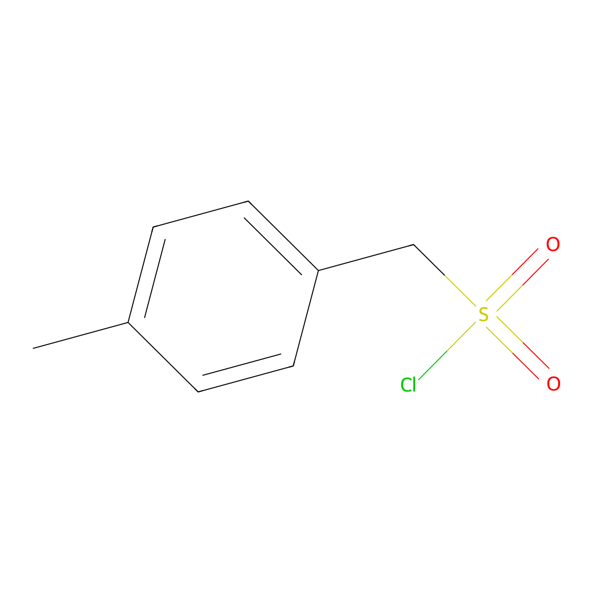(4-Methylphenyl)methanesulfonyl chloride molecular structure, CAS 51419-59-1