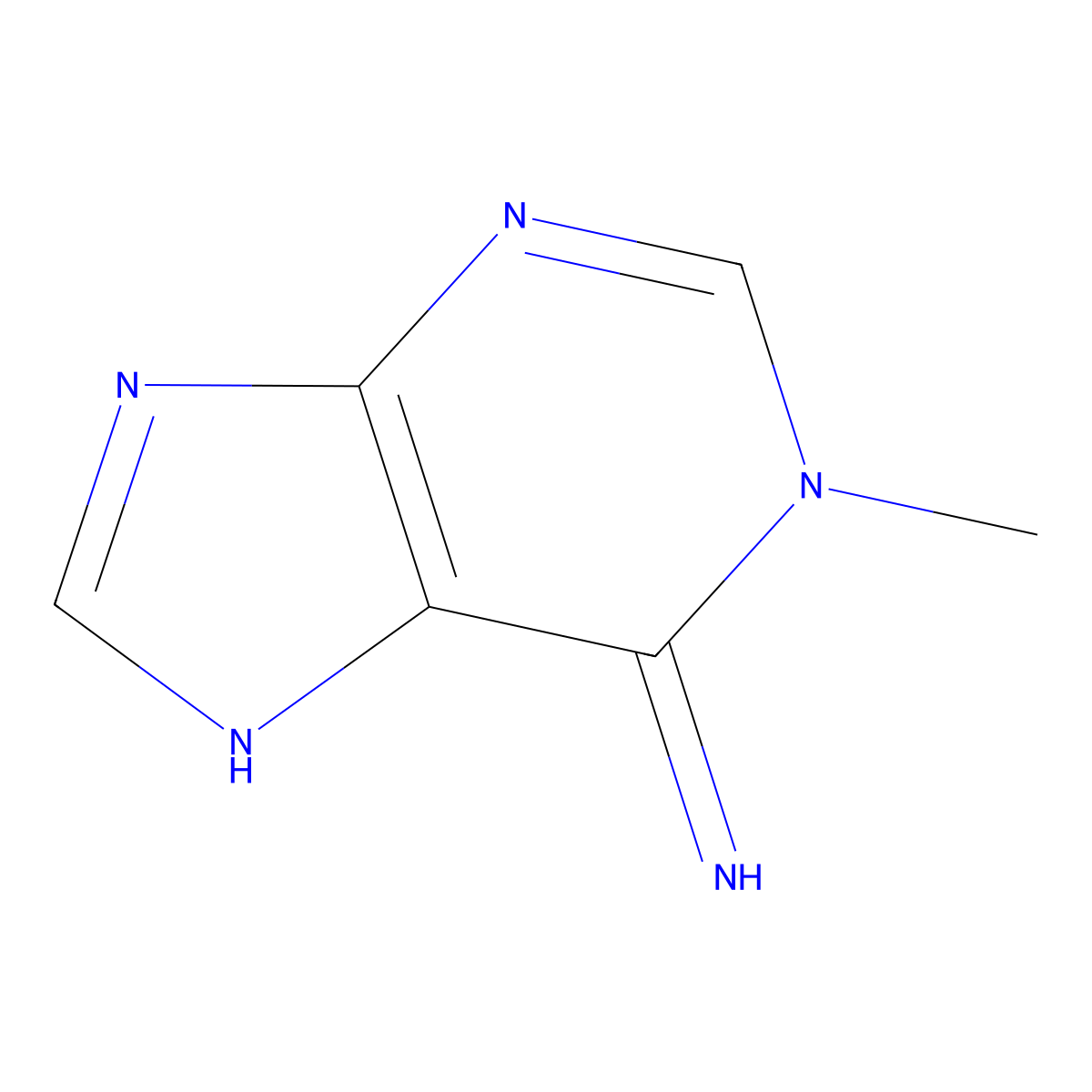 1-Methyladenine molecular structure, CAS 5142-22-3