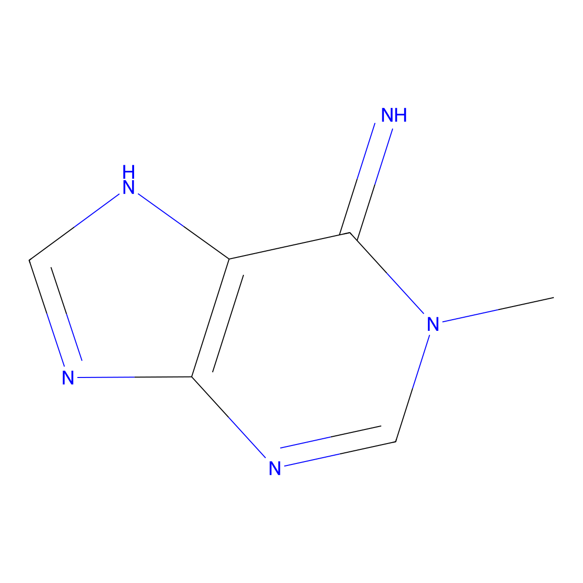 1-Methyladenine molecular structure, CAS 5142-22-3